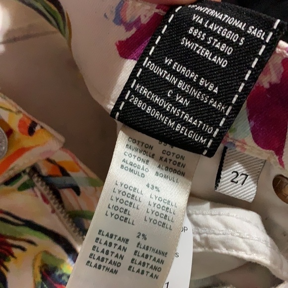 7FAM  The Cropped Skinny, in Tropical Palms print - Picture 9 of 10